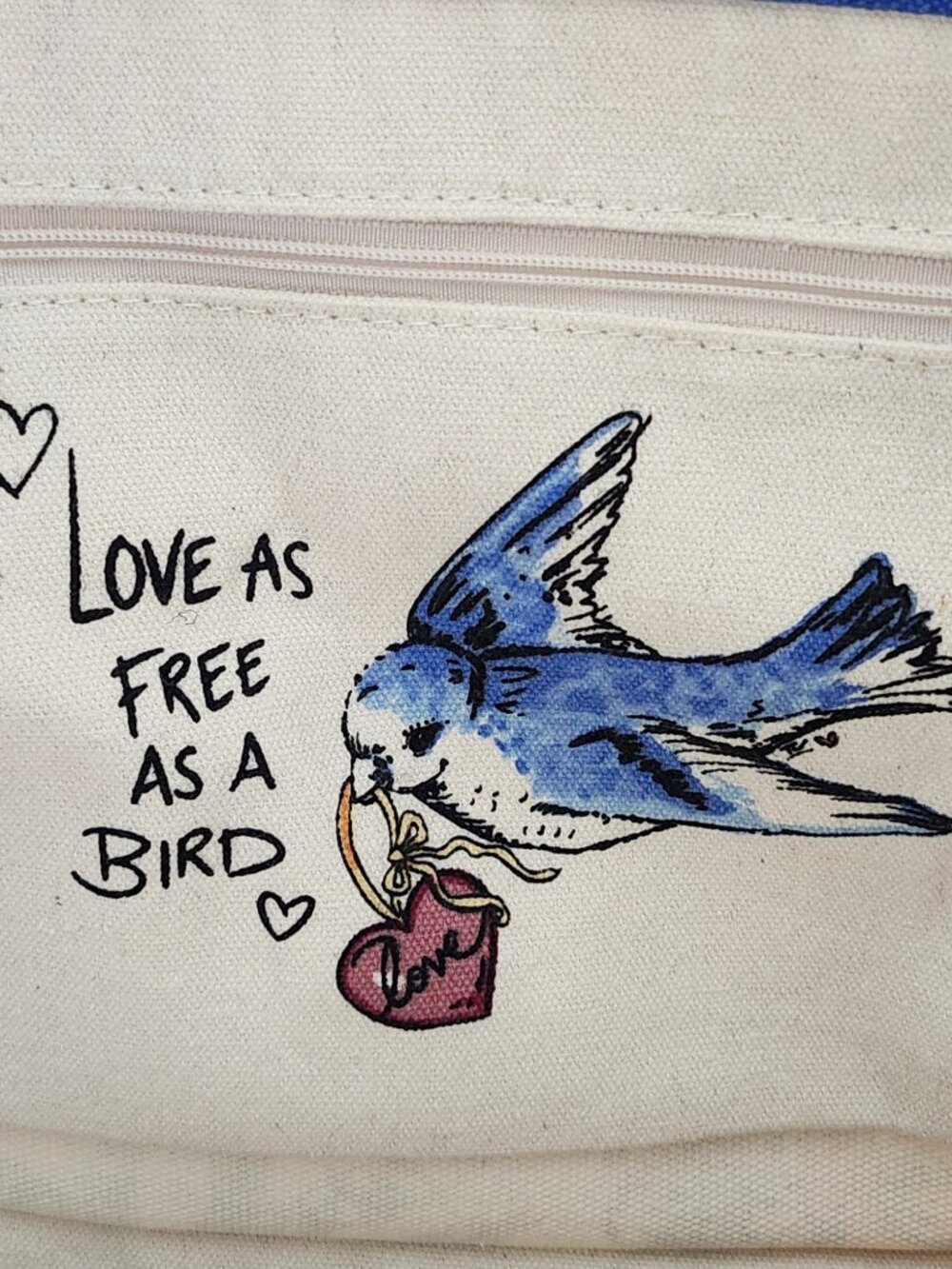 Brighton Tied With Love Canvas Tote Bag - BNIP - Picture 3 of 4